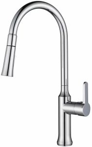 Solid brass kitchen faucet chrome finish hot & cold water simplice bar sink taps