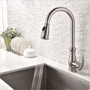 Modern Single Hole Kitchen Faucets Pull Out Kitchen Mixer Taps KNF043