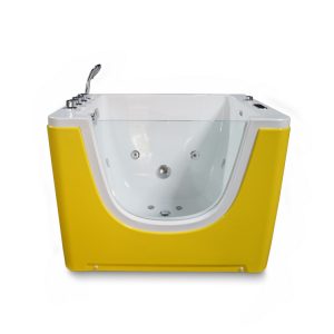 Infant Baby Spa Bath Tub Manufacturer, Wholesale Baby Jacuzzi Bathtub, Yellow k-531B