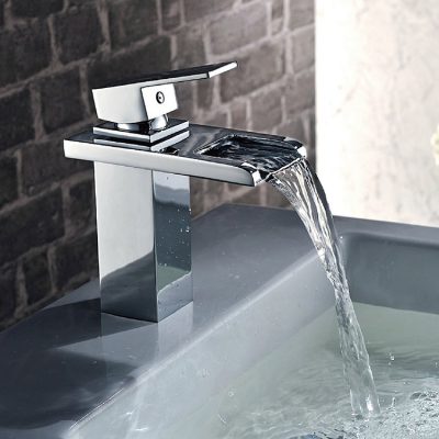 Waterfall Basin Mixer Faucet Deck Mounted Bathroom Sink Taps Manufacturer
