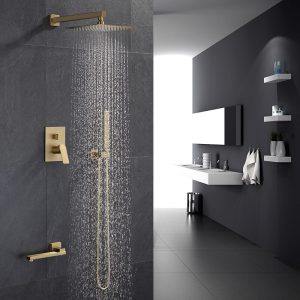 Brushed Gold Concealed Shower Set Bathroom Tap With CUPC Approved  K05-2094BNJ