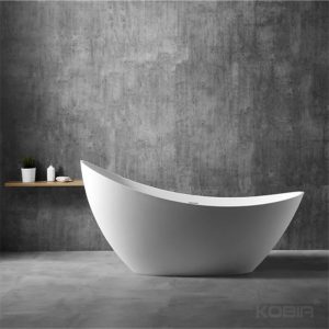 Slipper Tub,73”Freestanding Swooping Slipper Bathtub K51