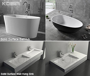 A Modern Bathroom Deserve A Stone Resin Bath Tub & Sink