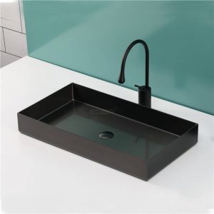 Modern Stainless Steel Bathroom Sink Noble and Elegant Black Color Thick Wash Basin  CS-007