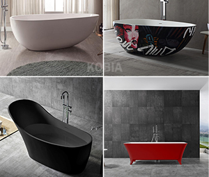 Freestanding Corian Bathtub that Adds Color to Life