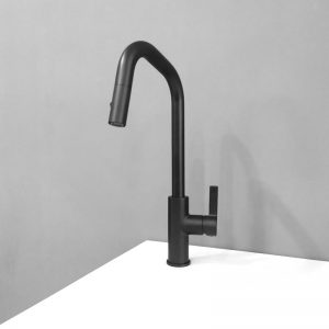 Best Pull Down Kitchen Faucet 360 Rotation Laundry Pull Out Matte Black Kitchen Taps for Sale