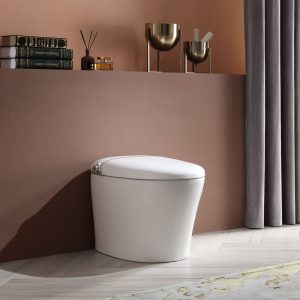 Best Smart Toilet Bathroom Remote Control Integrated Intelligent WC Flushing Bidet Elongated Bowl