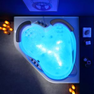Corner Massage Tub Luxury 2 Person Hot Tub Big Massage Acrylic Whirlpool Bathtubs for Adult